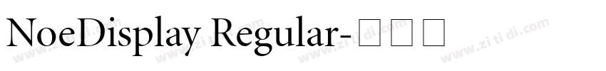 NoeDisplay Regular字体转换